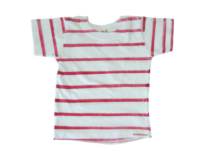 T-shirt righe rosse