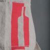 Grembiule da cucina lino grezzo bottiglie rosse - immagine 2