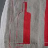 Grembiule da cucina lino grezzo bottiglie rosse - immagine 4