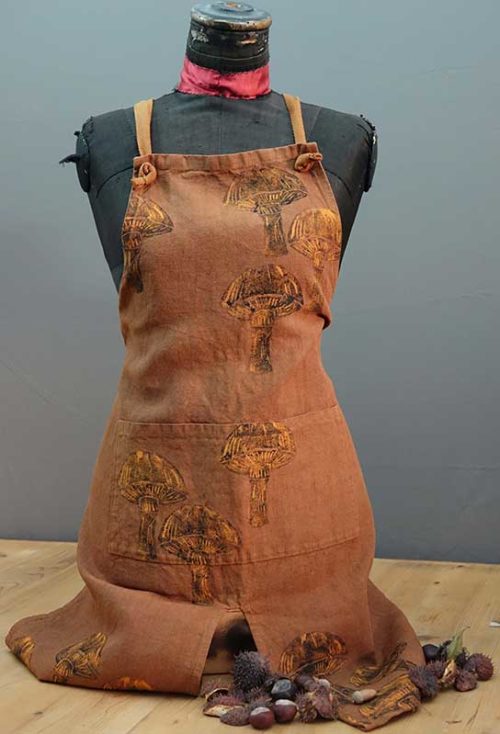 Apron-linen-mushroom