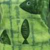 Kitchen apron linen green fish - Image 2