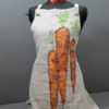 Raw linen kitchen apron carrots - Image 2
