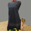 Black polka dot cotton apron2