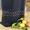 Black polka dot cotton apron4