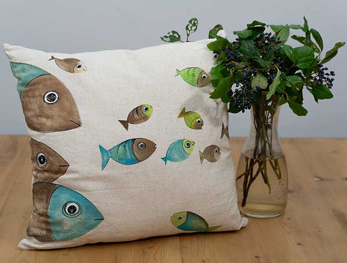 Cotton fish pillow - Ratafià Firenze