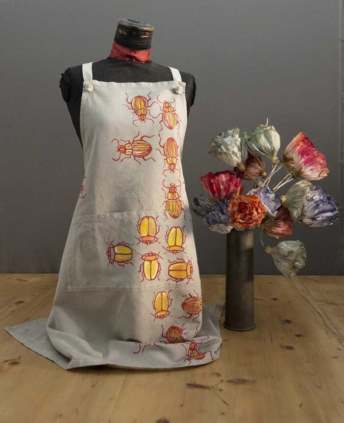 Yellow beetle apron