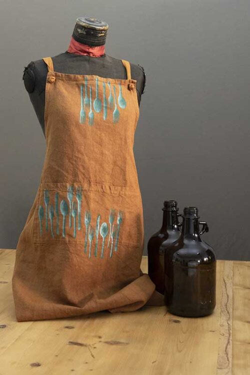 Apron-cutlery-green