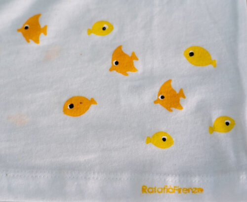 T-shirt-child-fish-yellow-D-R