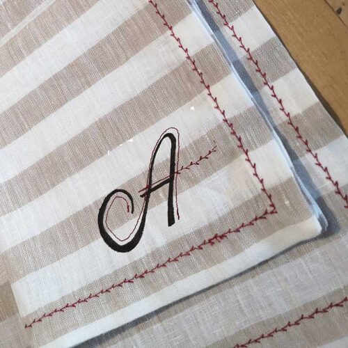 Tovaglietta americana lino righe